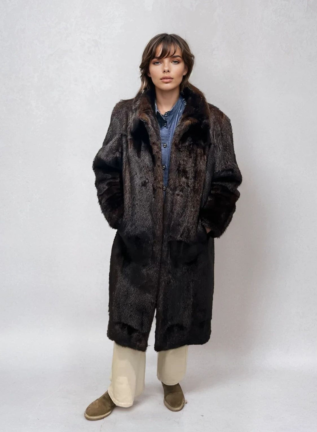 Pre-loved Mink coat - Woman - Mahogany