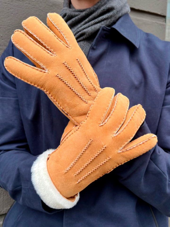 ZXM -010 Shearling Gloves - Camel
