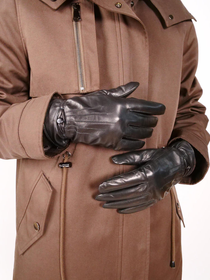 2646 Handske - Lamblink læder -accesories - sort