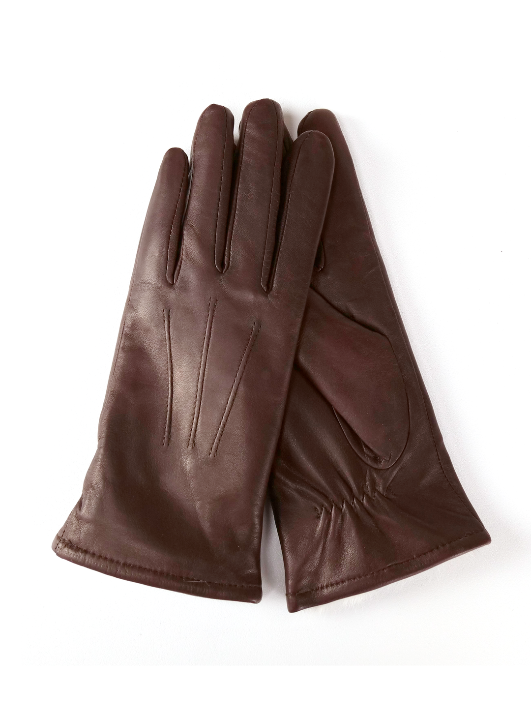 127 -W Glove - Lamb Slink Leather -Accesories - Brown