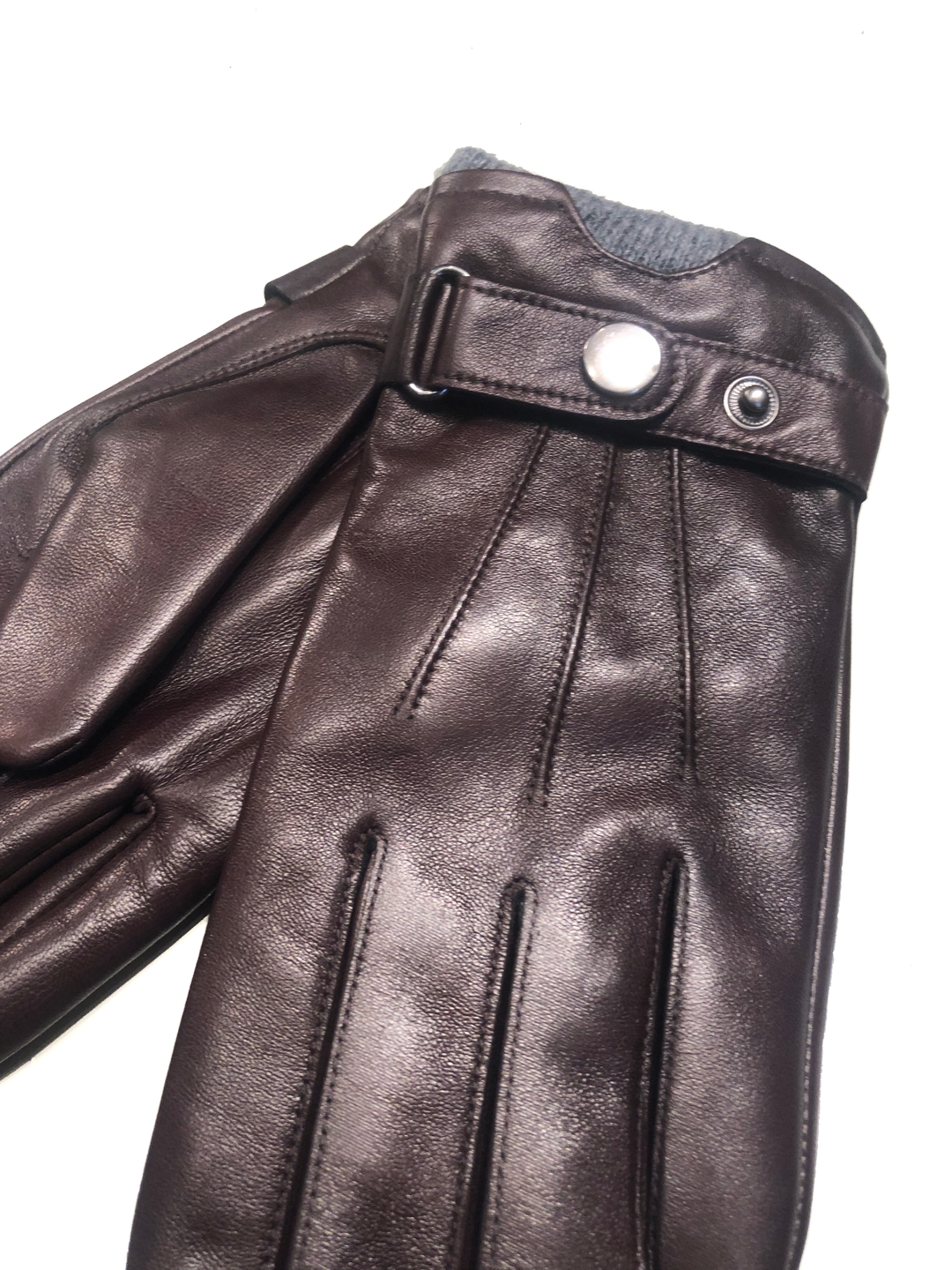 219 hanske - Lamb Slink Leather -Accesories - Brown