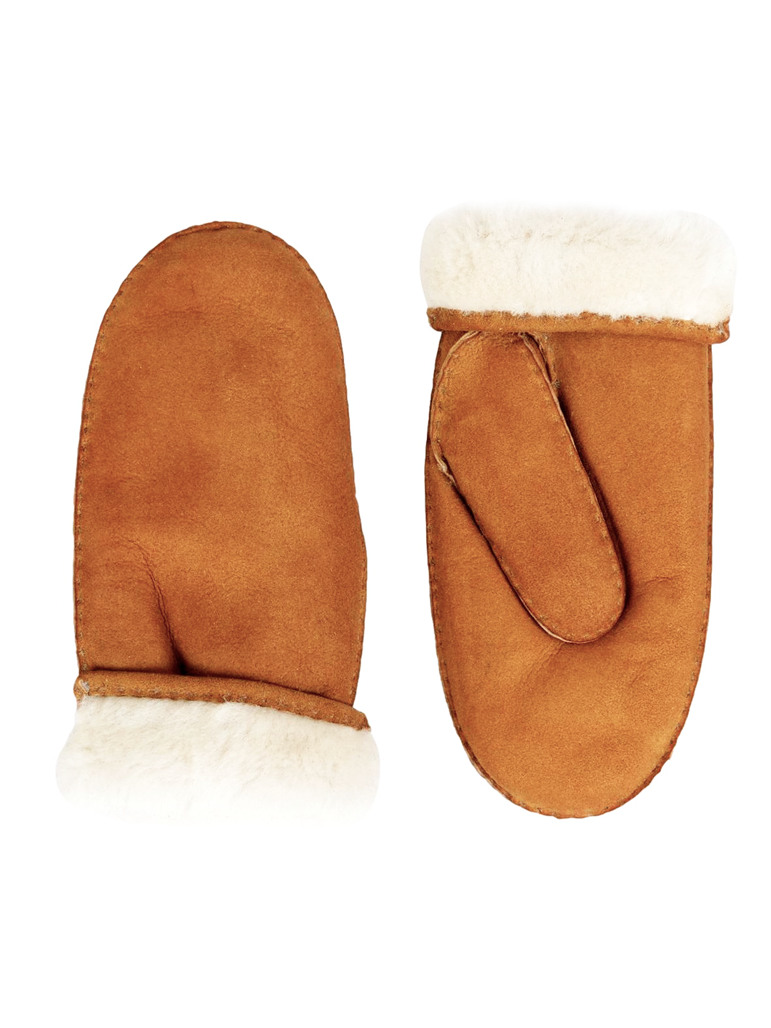 ZXM-040 - Rulamsluffer - Unisex - Cognac med hvid uld