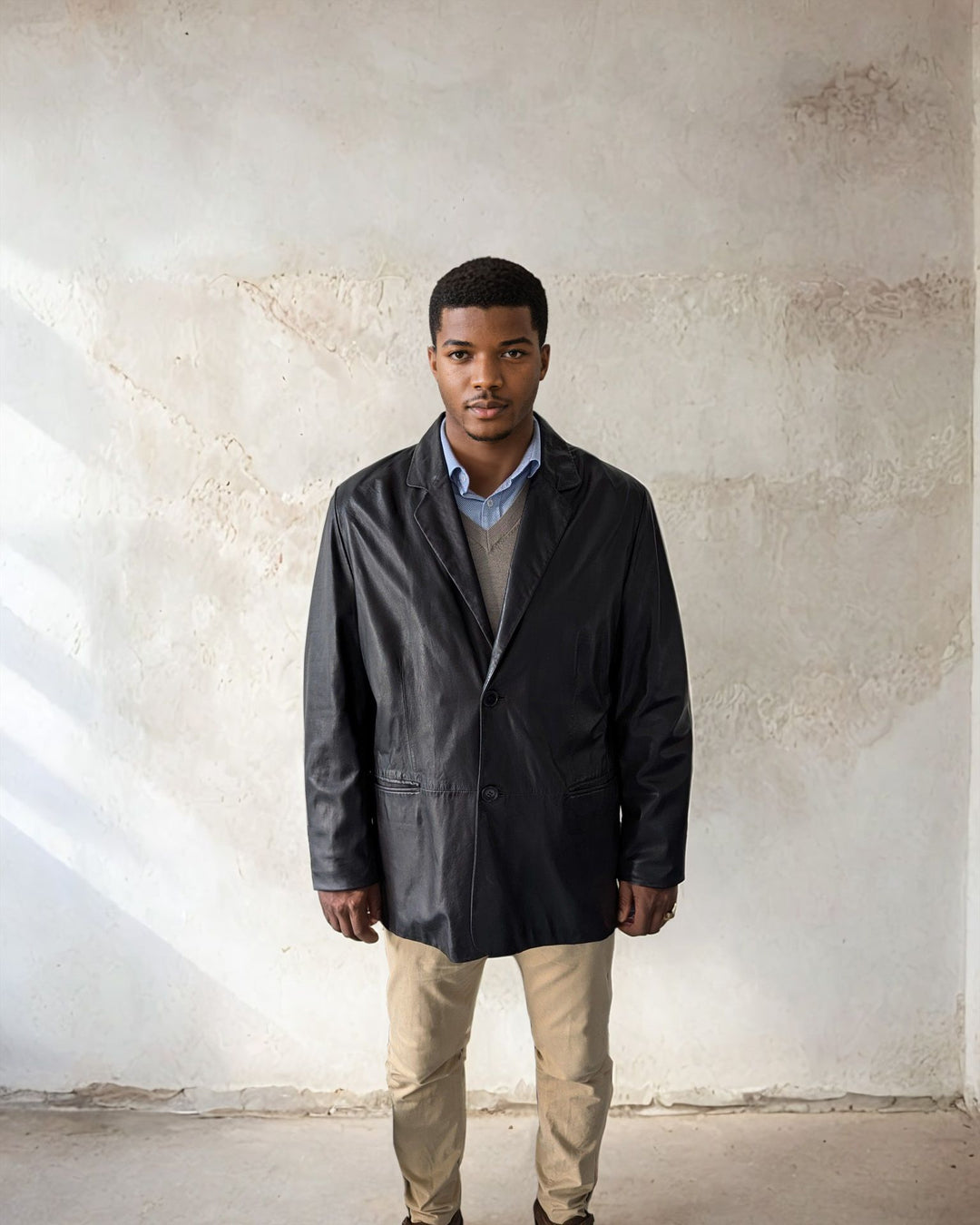 Moonlight 2 - Lamb Boss Leather - Jacket - Blazer - Man - Black