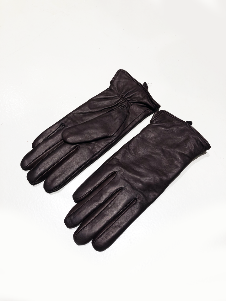 Z-1601 Almindelig handske - lammeskind - tilbehør - brun