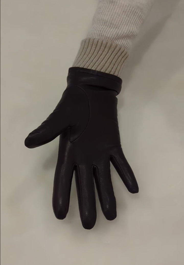 3010 Handske - Lammeskind - Accesories - Brun