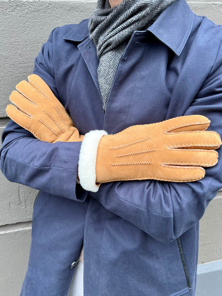 ZXM -010 Shearling Gloves - Camel