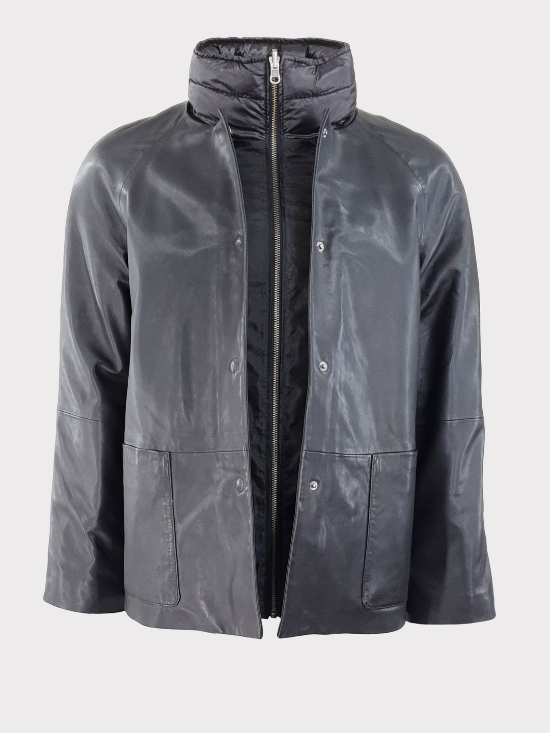 Scarlet sort læderjakke