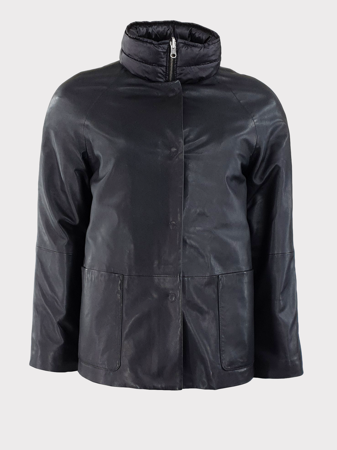 Scarlet sort læderjakke