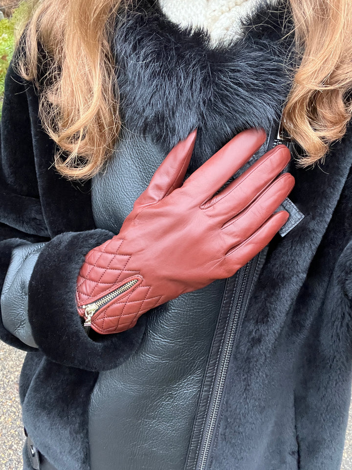 2687 Lamb Slink Leather Glove - Whisky