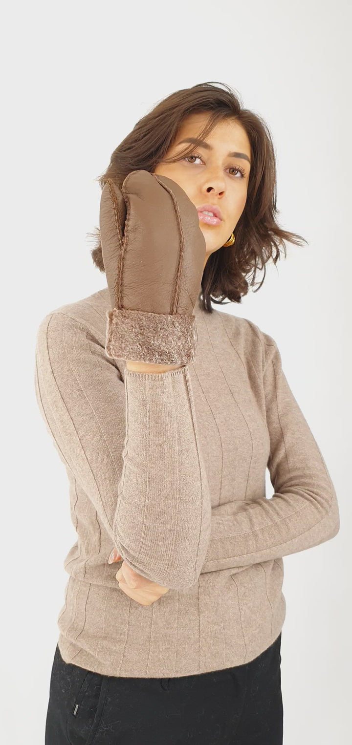 ZXM -159 - Shearling Lamb Mattens - Damer - Assorteret Brown