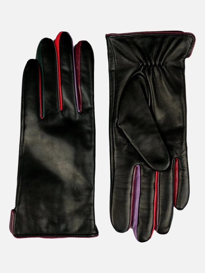 2145-4 Handsker - Lamme skind -Dame - Black