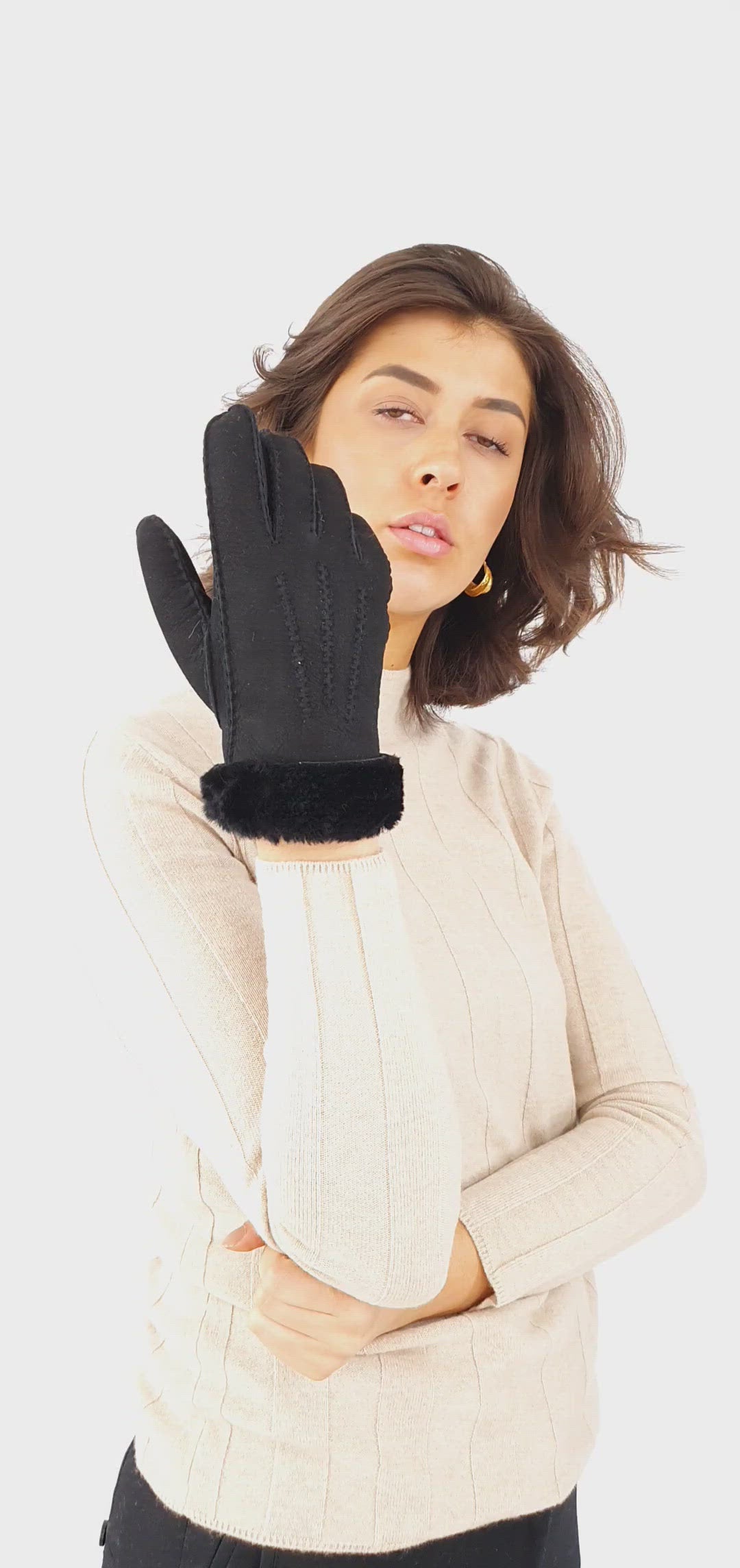 ZXM-010 - Rulam handsker - Unisex - Sort