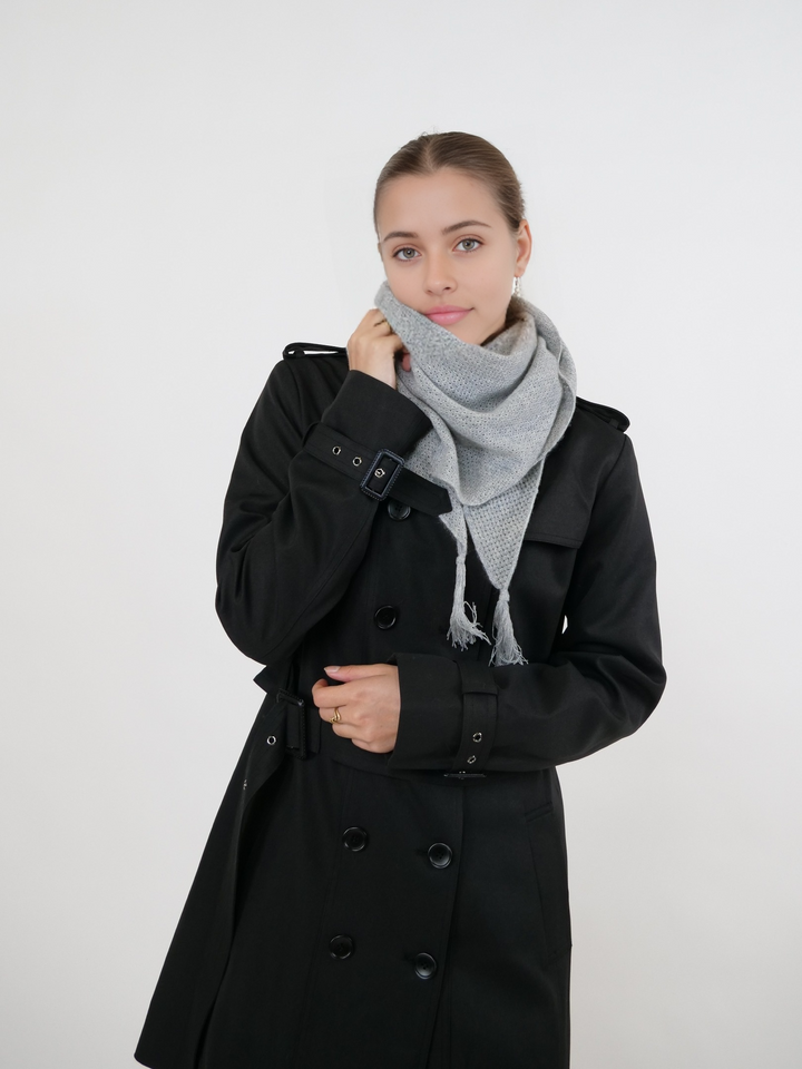 SY -1823 Tørklæde - 100% PureCashmere - Accesories - Grå