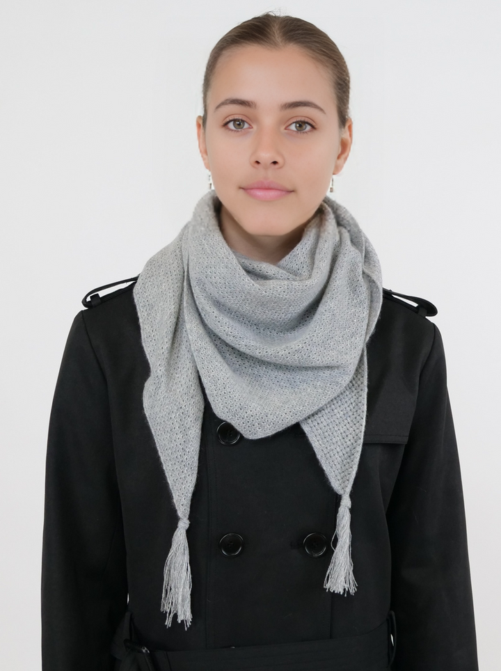 SY -1823 Tørklæde - 100% PureCashmere - Accesories - Grå