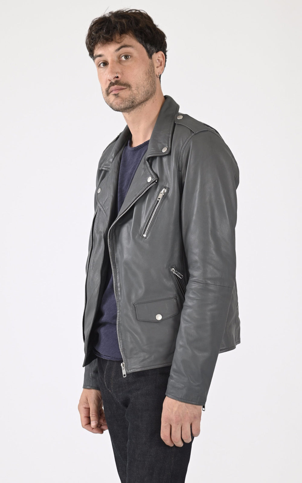 A "ROCKY" Gris Serge Pariente Perfecto Homme opened photo