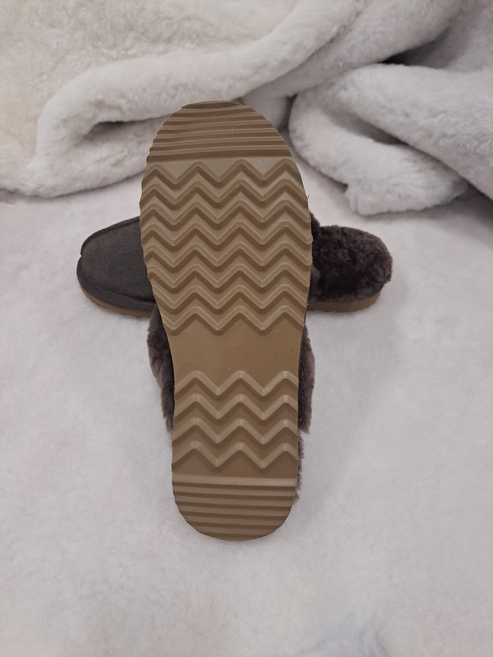 LV1 Slippers - Suede Lamb - Accesories - Dark Brown