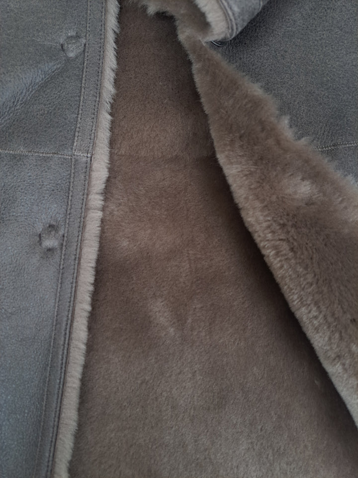 Giorgiana, 95 cm. - Collar - Nappa Lamb Crack Washed -Women - Brown