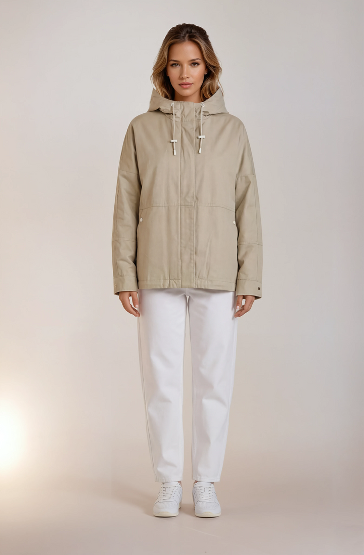 Isaia, 62 cm. - Textile - Women - Dark Beige