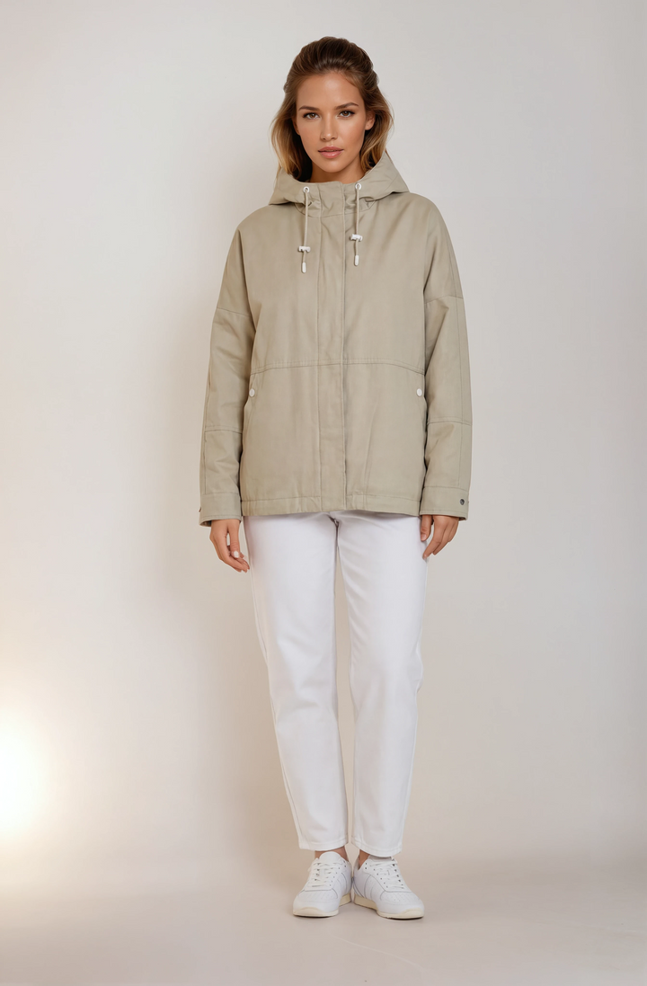 Isaia, 62 cm. - Textile - Women - Dark Beige