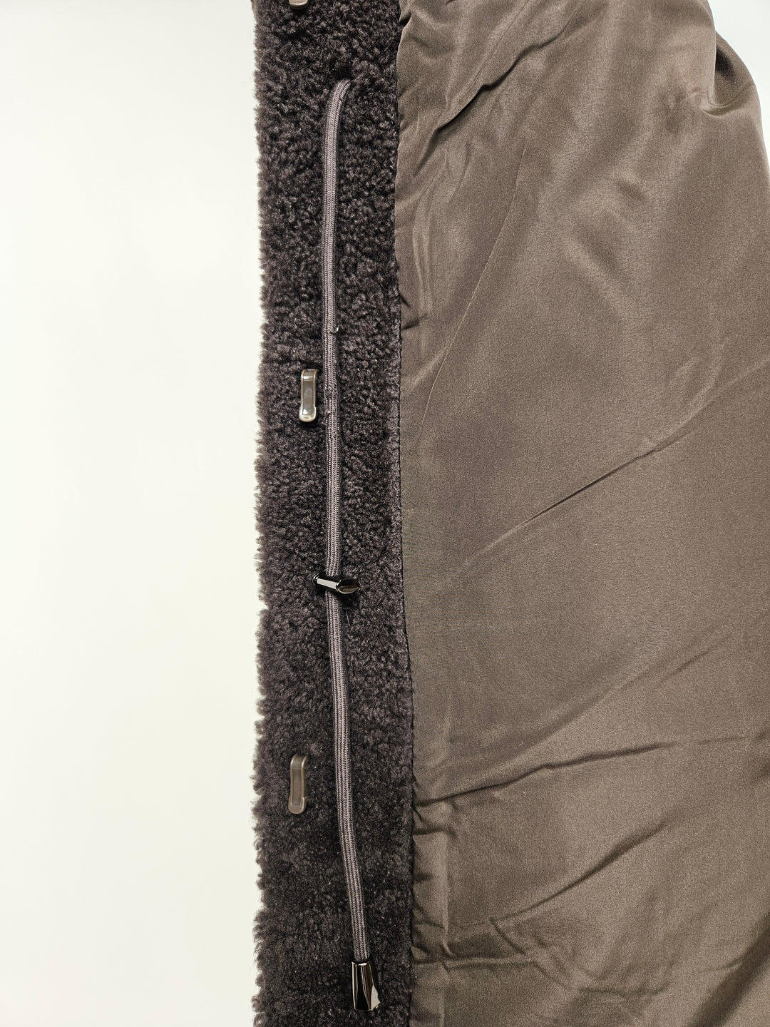 Filuka, 100 cm. - Collar Curly Lamb - Women Coffee
