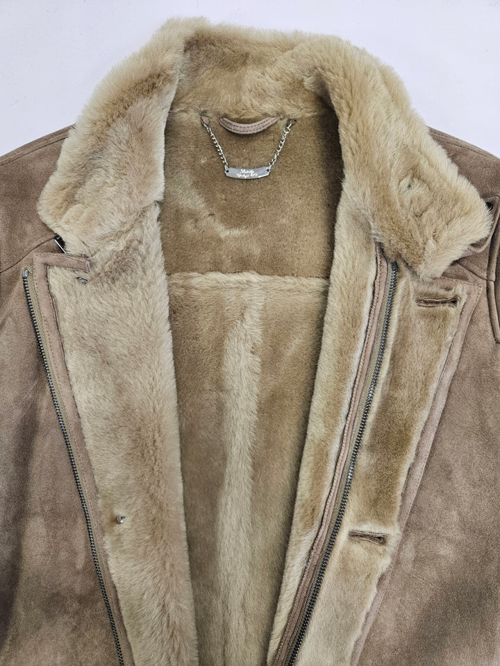 Carlo, 100 cm. - Collar Suede Lamb - Man Dark Oak