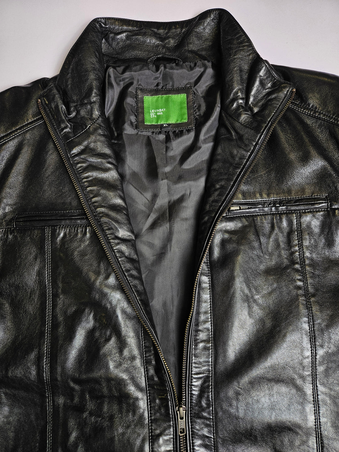 Big Marlow - Lamm Polish Nappa Leather -Man - Svart