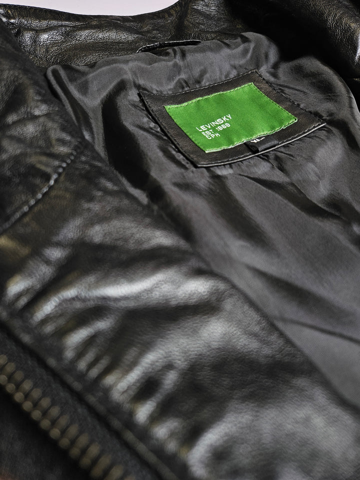 Big Marlow - Lamm Polish Nappa Leather -Man - Svart