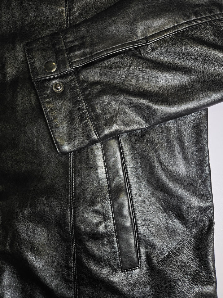 Big Marlow - Lamm Polish Nappa Leather -Man - Svart