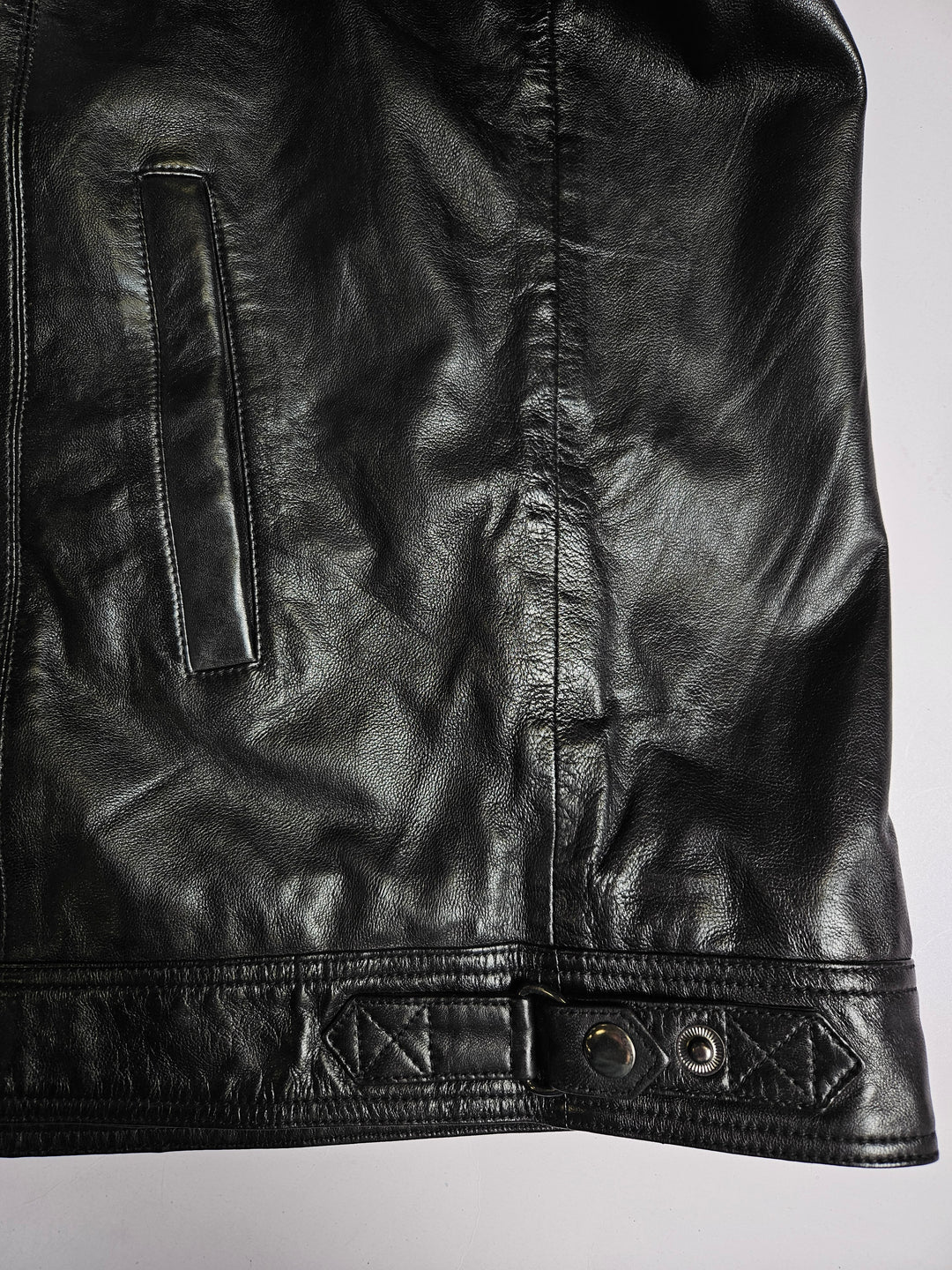 Big Marlow - Lamm Polish Nappa Leather -Man - Svart