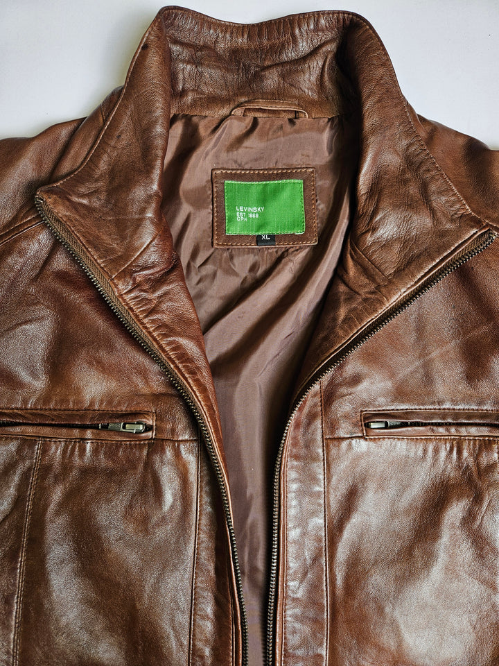 Big Marlow - Lamm Polish Nappa Leather -Man - Kopparbrun