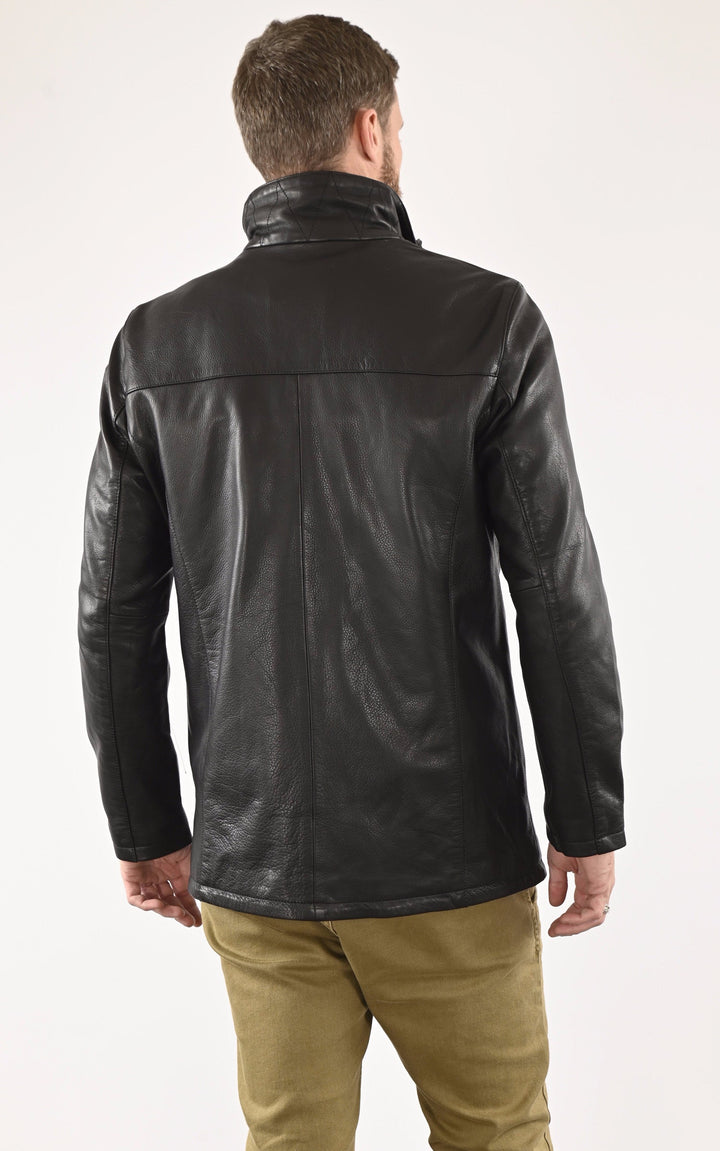 A "MIKA" Noir La Canadienne Blouson Homme back photo