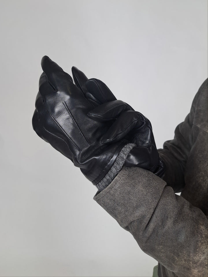 3230 Glove - Lamb Slink Leather -Accesories - Black