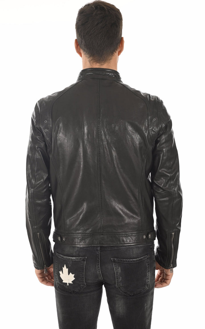 A "DUSTIN 100233" Noir Daytona 73 Blouson Homme back photo