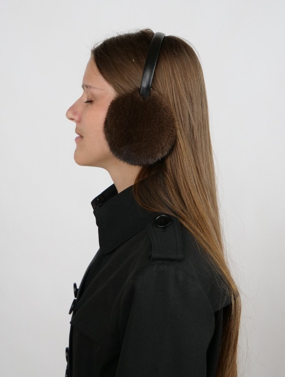 HL9E002 Mink Earmuffs - Mink - Accesories - Brown