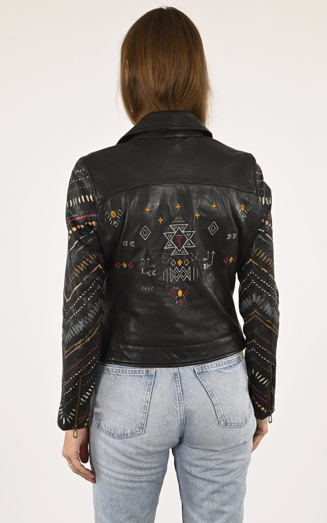 A "PRINTILI 102805" Noir Rose Garden Perfecto Femme back photo