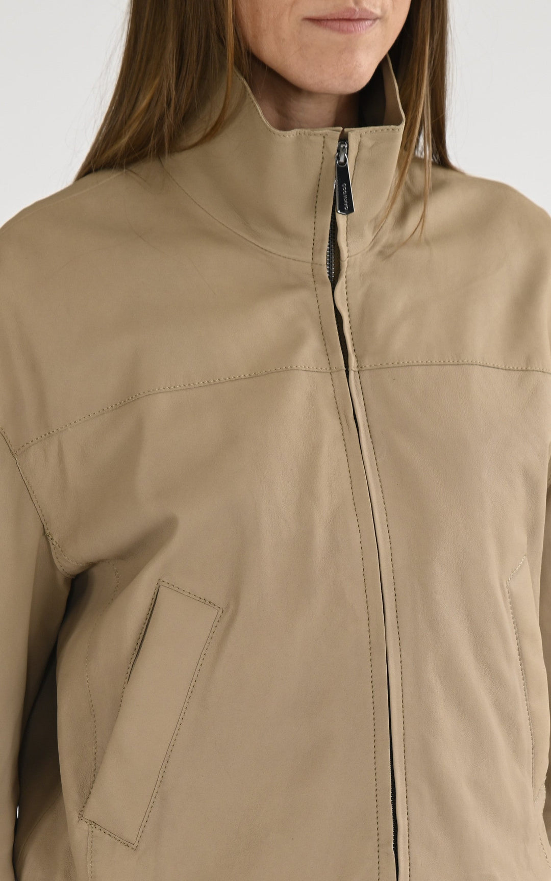 A "IBIZA 65023" Beige Oakwood Blouson Femme details photo