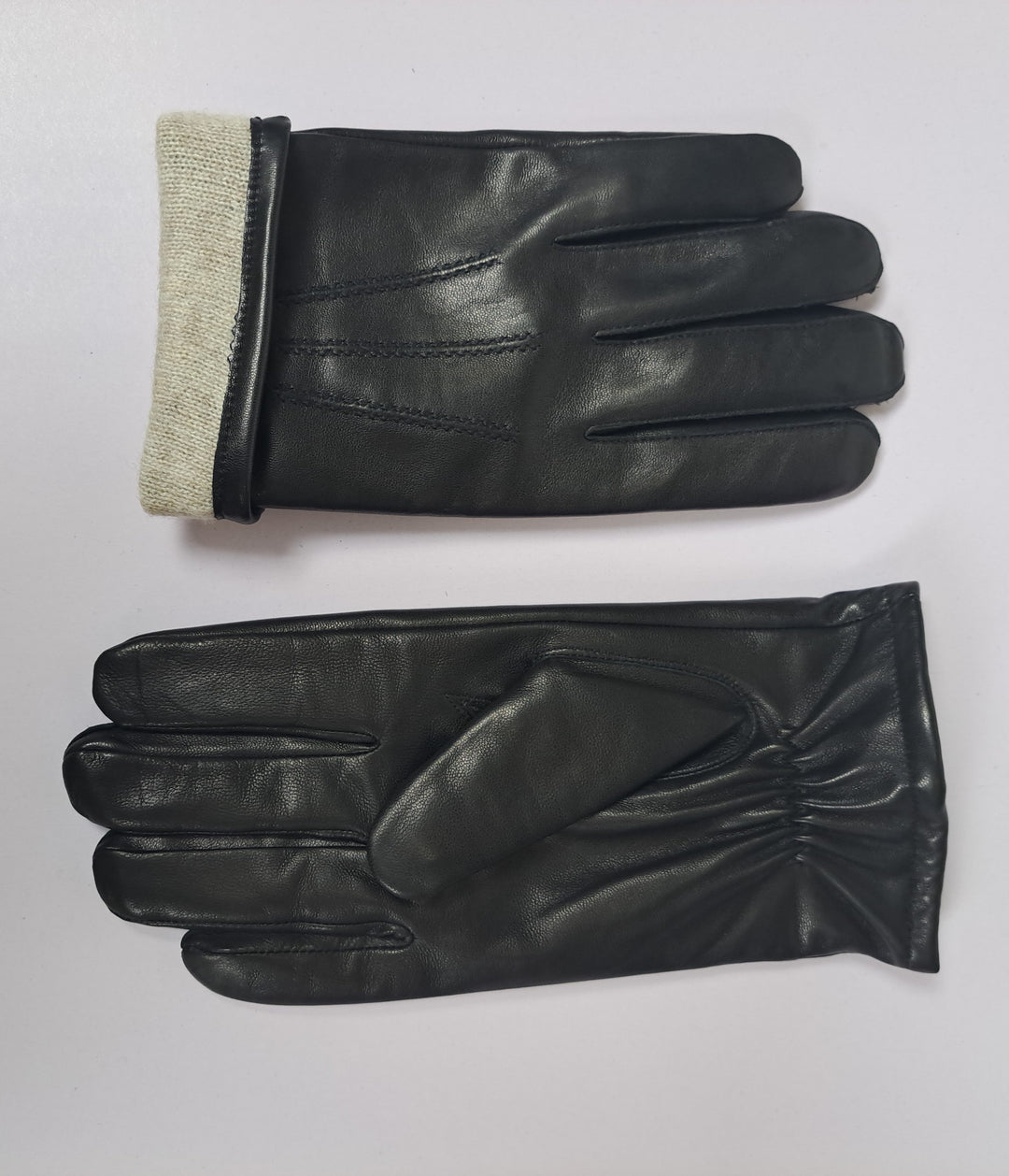 7607 Glove - Lamb Slink Leather -Accesories - Black