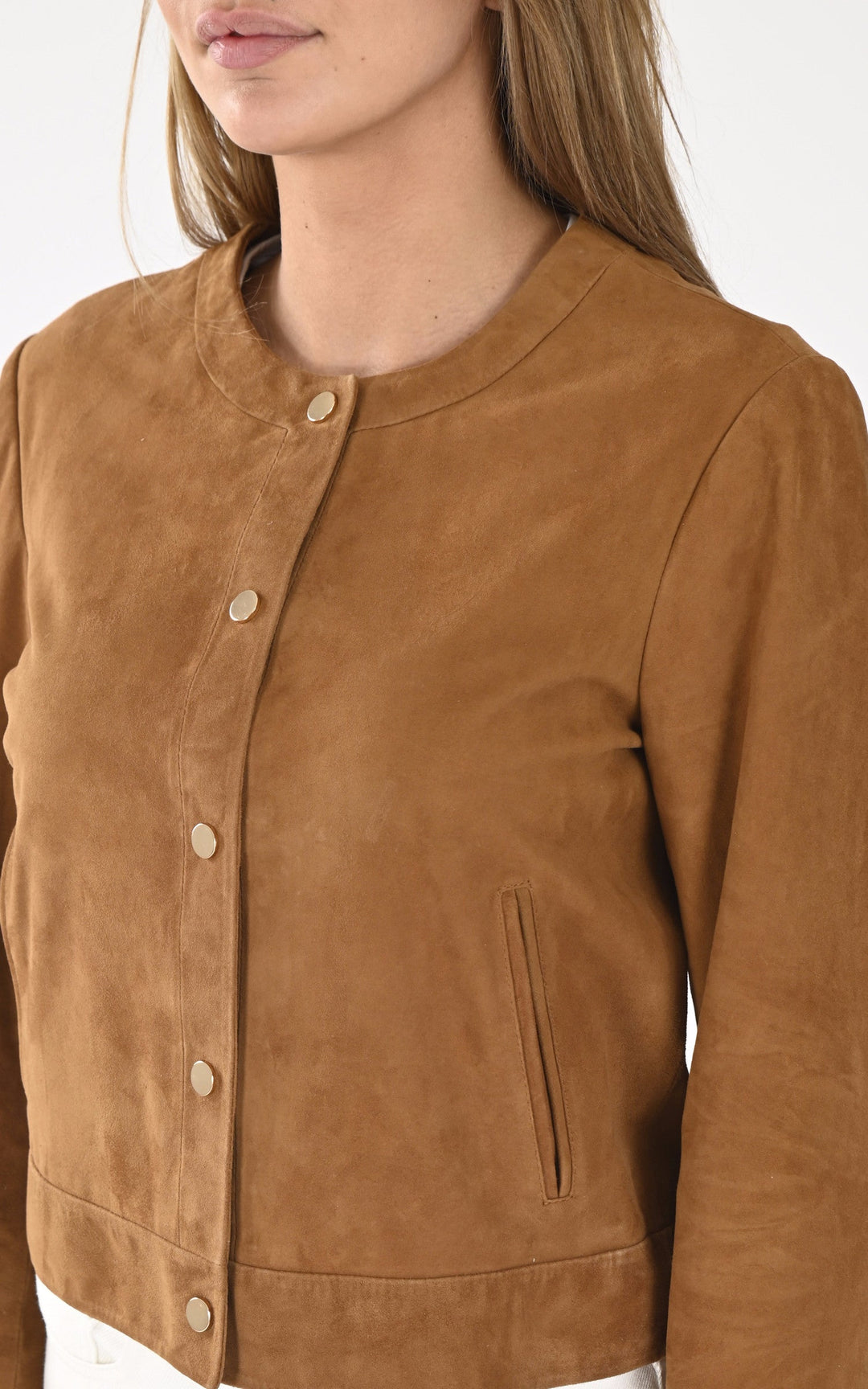 A "MARION VS" Cognac Serge Pariente Veste Femme details photo