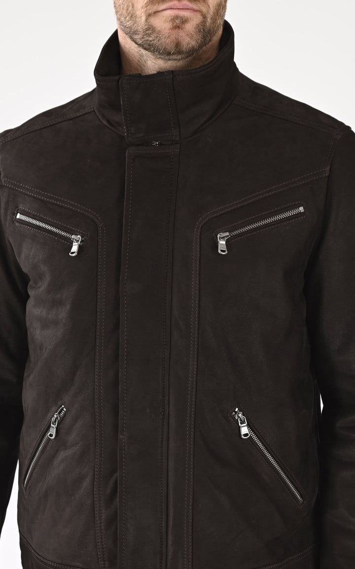 A "FALCON IC 100974" Marron Daytona 73 Blouson Homme details photo