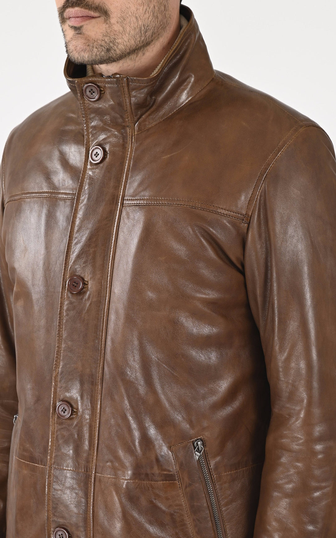 A "MOOSE 102872" Marron Daytona 73 3/4 Homme details photo