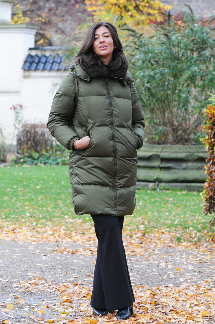 Heather, 98 cm. - Down Jacket/Vest - Kvinder - Army Green