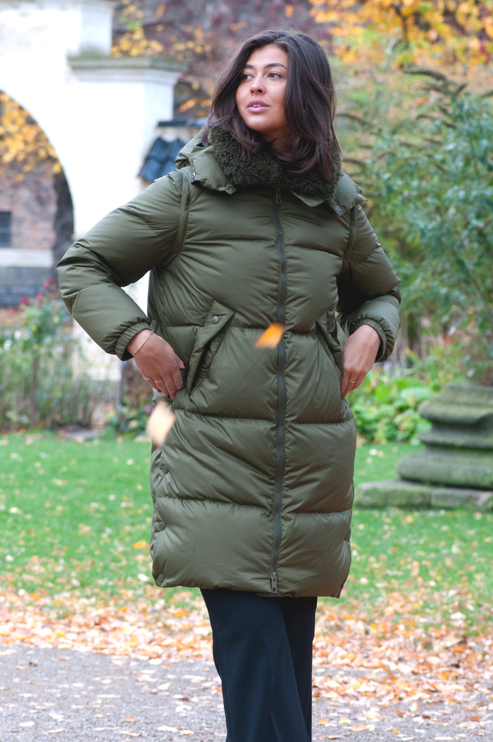 Heather, 98 cm. - Down Jacket/Vest - Kvinder - Army Green