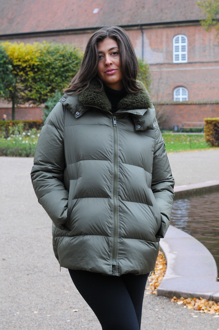 Hester, 75 cm. - Hood - Down - Women - Green