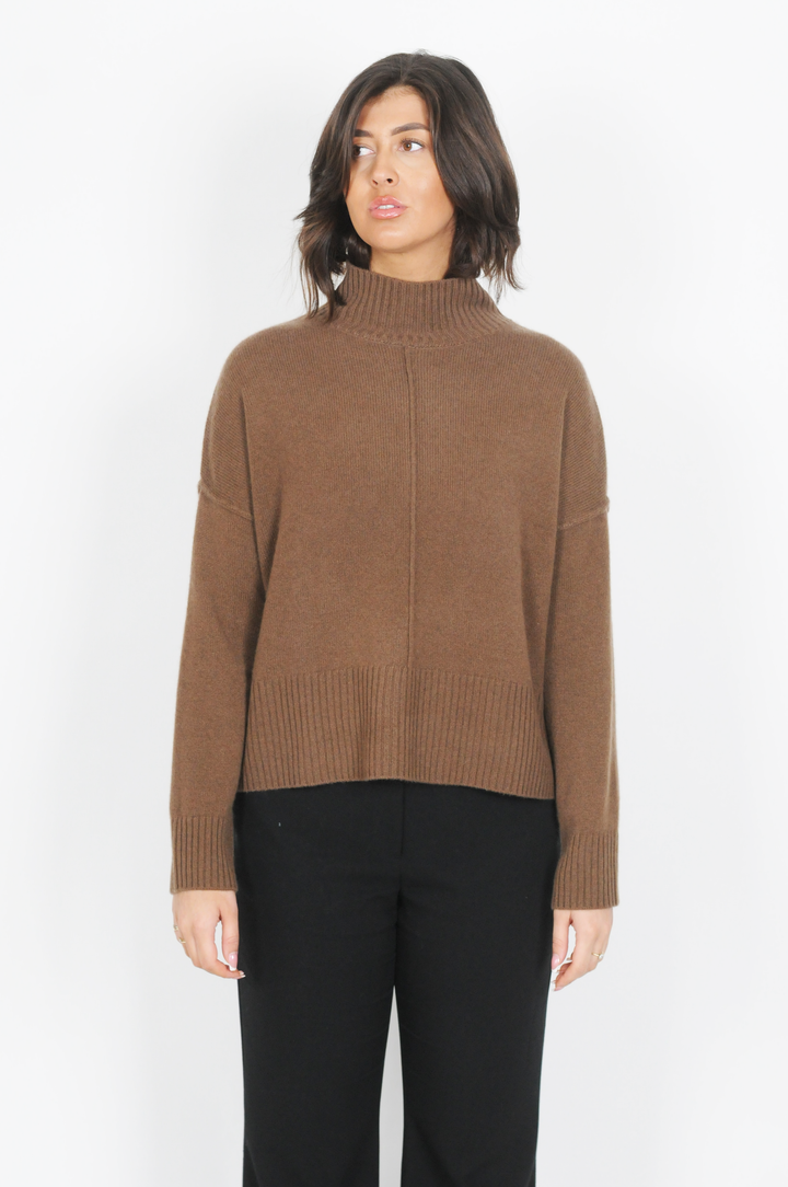 SY-23080 Sweater - 100% Cashmere - Woman -  Dark Brown