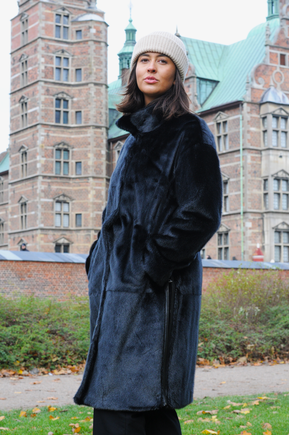 Full length seal fur coat hot sale