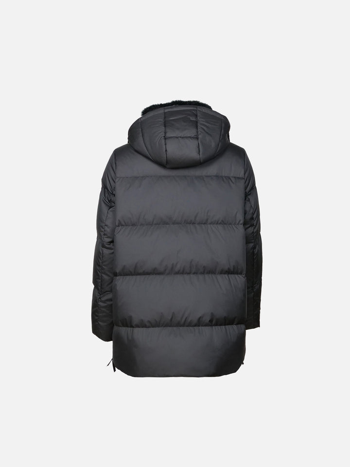 Hester, 75 cm. - Down Jacket with Hood - Women - Black