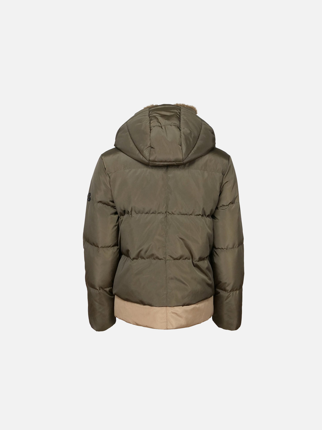 Henriette 61 cm. - Hood - Real Down jacket - Women - Army & Camel