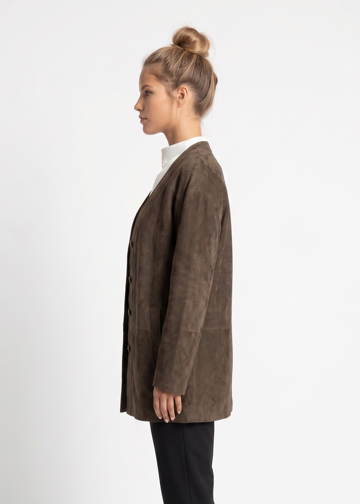 Filza, 75 cm. - Getmockaläder - Dam - Oliv