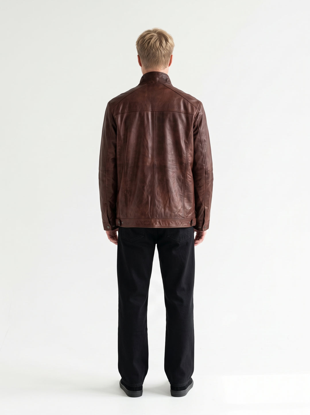 Big Marlow - Lamm Polish Nappa Leather -Man - Kopparbrun