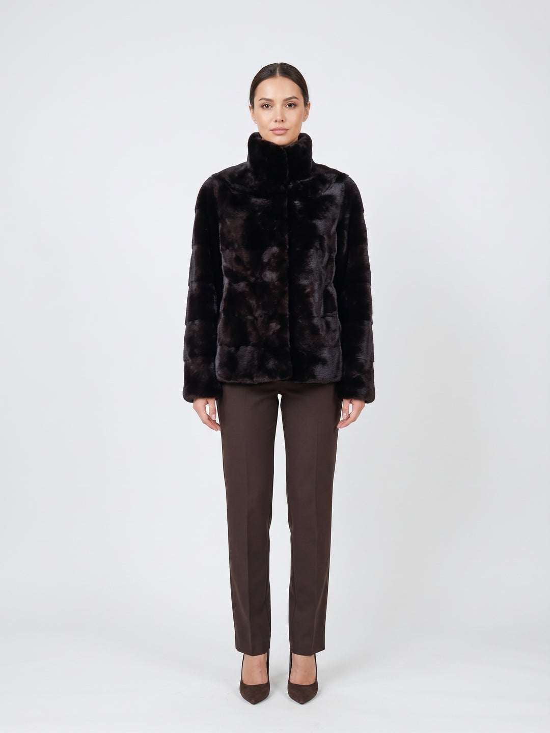 Olise, 60 cm. - Mink - Dame - Svart